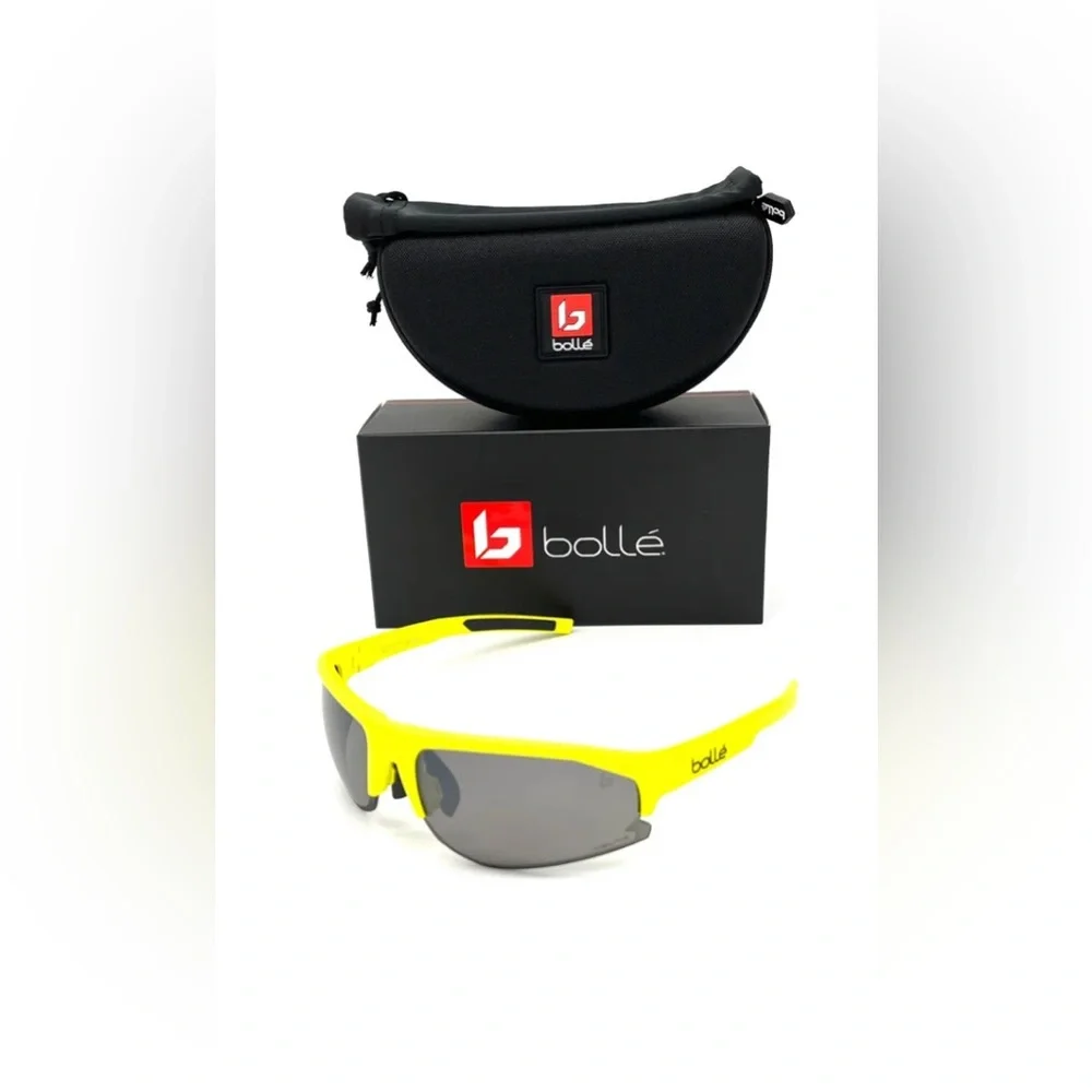 BOLLE BOLT 2.0 Acid Yellow Matte / Volt Gun Polarized 67mm Sunglasses